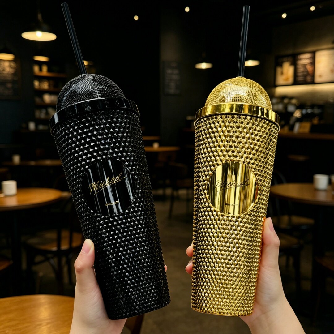 Musical Instrument Jazz - Tumbler Michael Rhine Stone Kreatif dengan