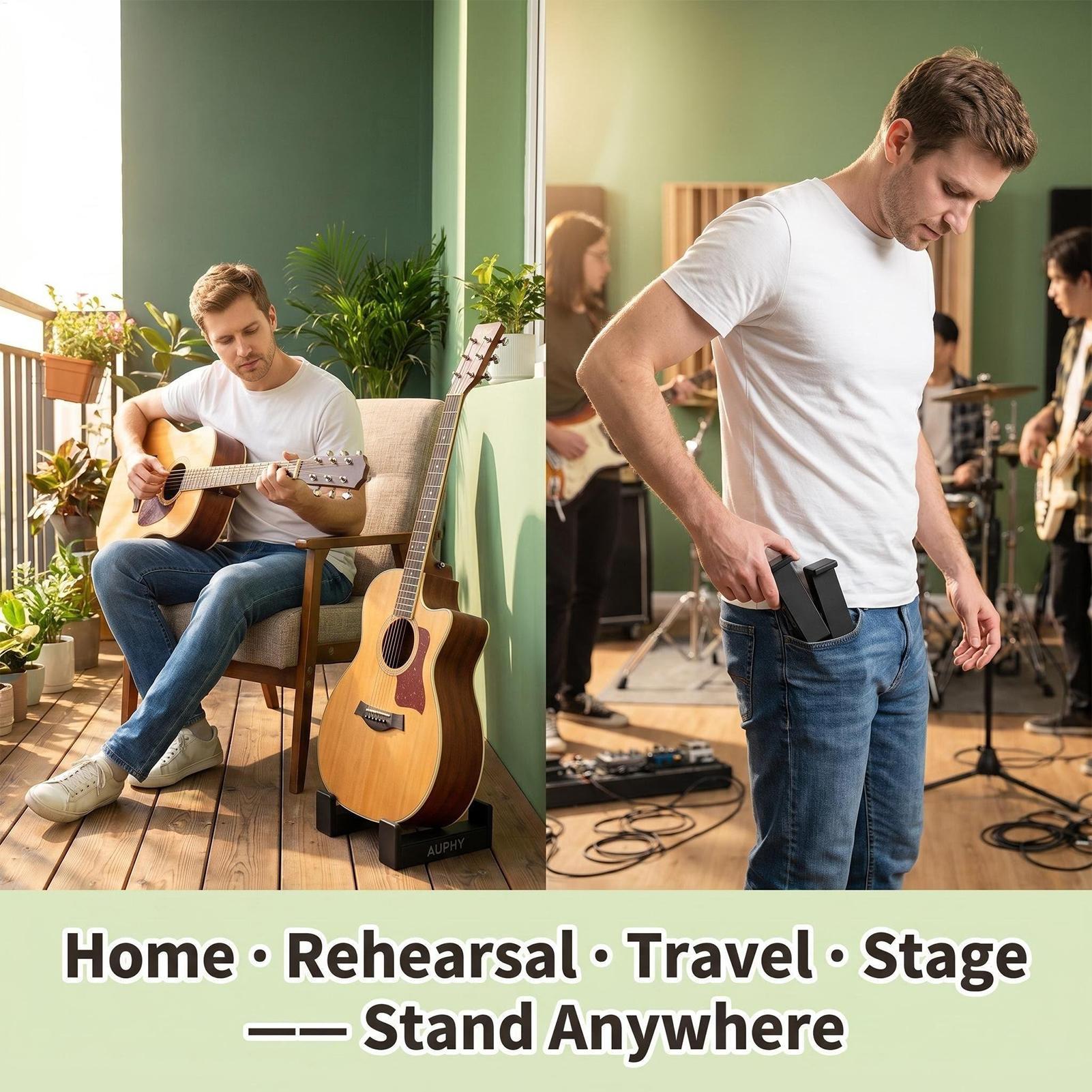 Musical Instrument Banjo - Stand Gitar Akustik Rak Pajangan Portabel