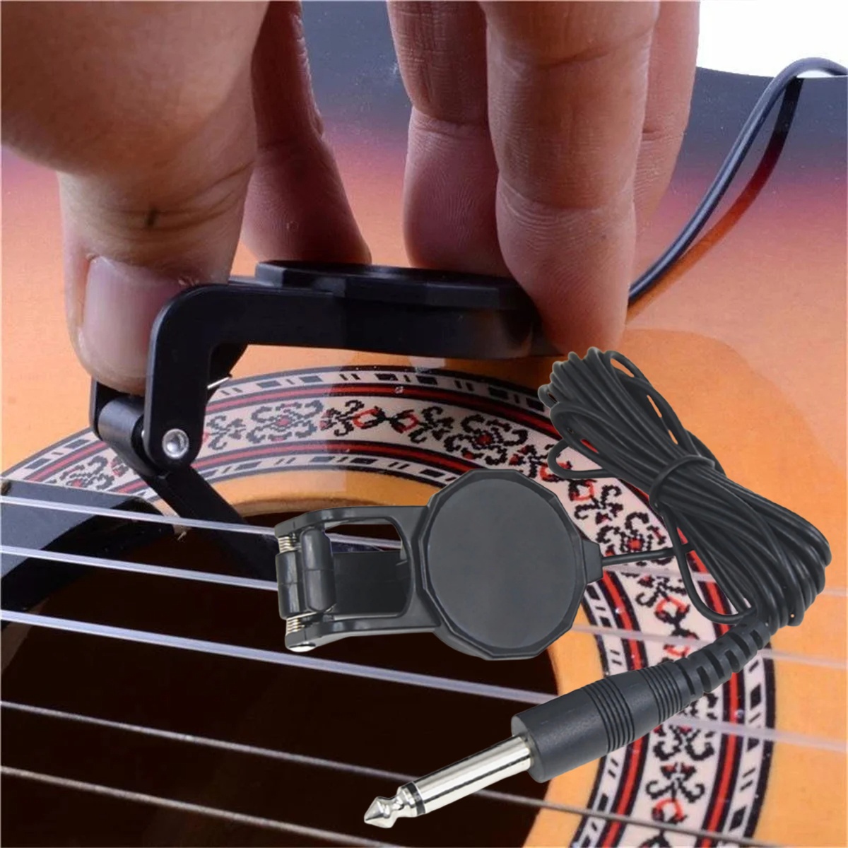 Musical Instrument Guitar - Audio Jack Clip On Pickup/2.5 M