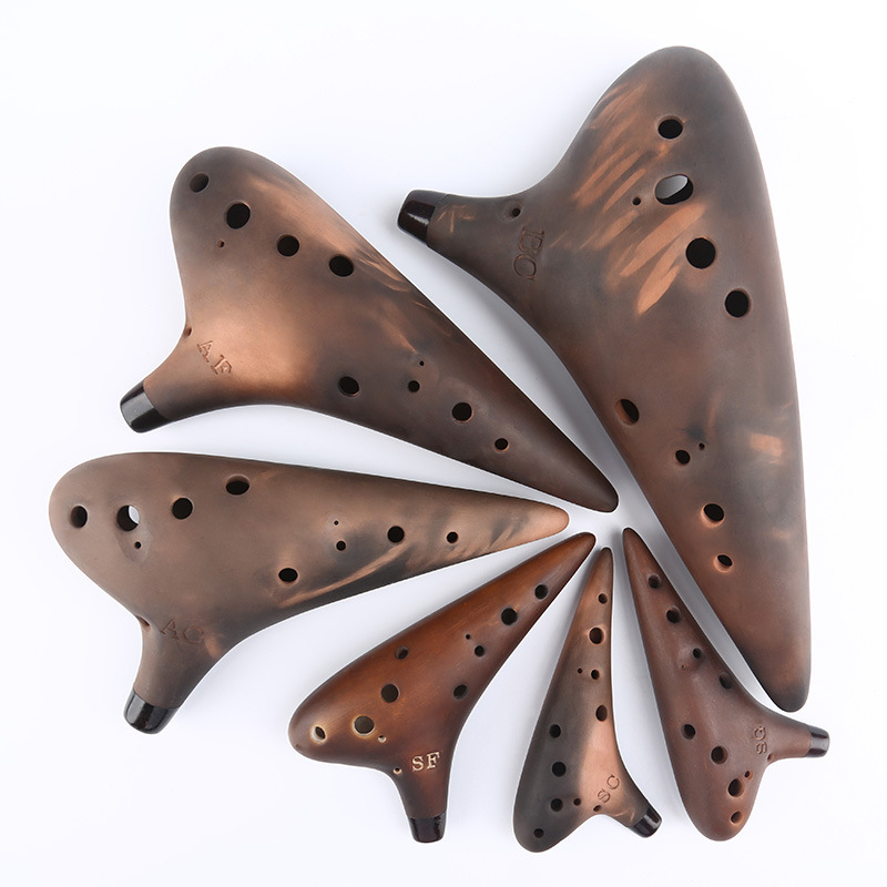 Musical Instrument Qin - Ocarina Keramik Tanah Liat Ungu AC/SF/SG/SC/AF/AG/BC