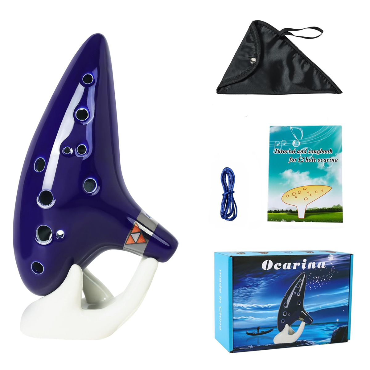 Musical Instrument Book - Ocarina Keramik Alto C 12 Nada