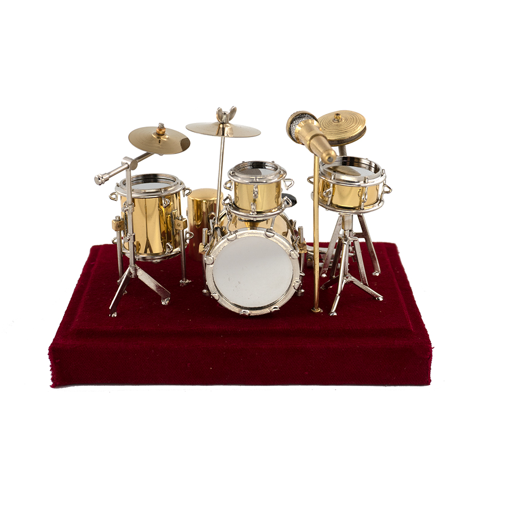 Musical Instrument Jazz - Miniatur Jazz Drum Kit Model Mikrofon