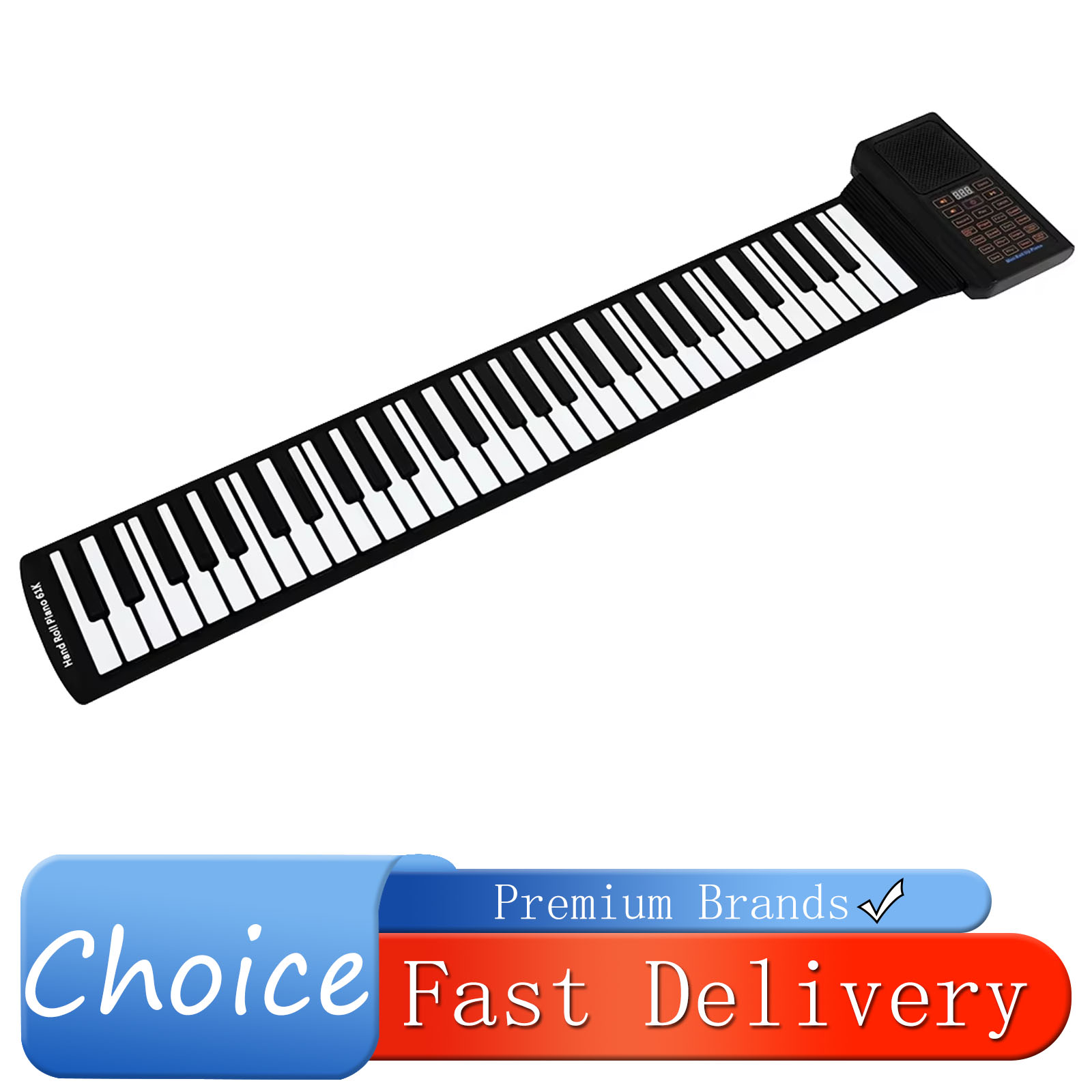 Musical Instrument Keyboard - 61 Tombol Piano Mini Gulung Silikon