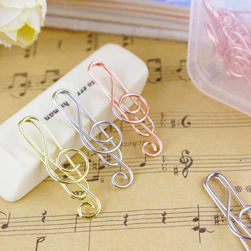 Musical Instrument Coloring Pages - 10 buah/kotak catatan musik berbentuk klip