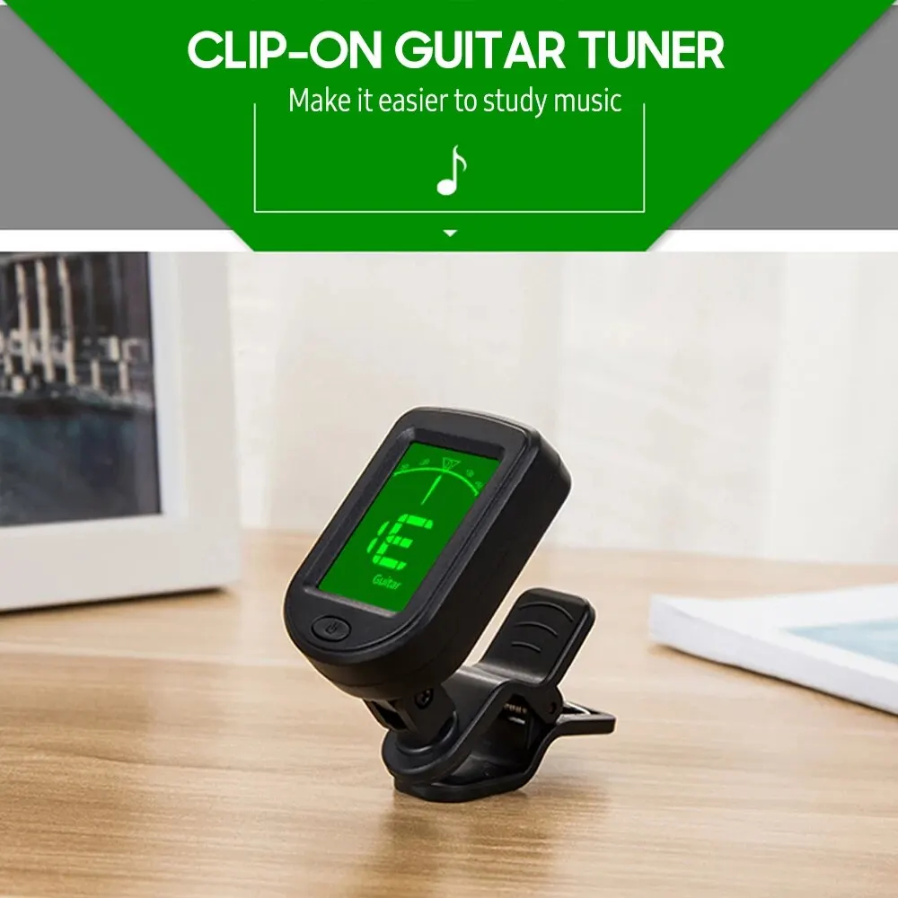 Musical Instrument Organ - Tuner gitar T-02 Clip-on penyetel Digital