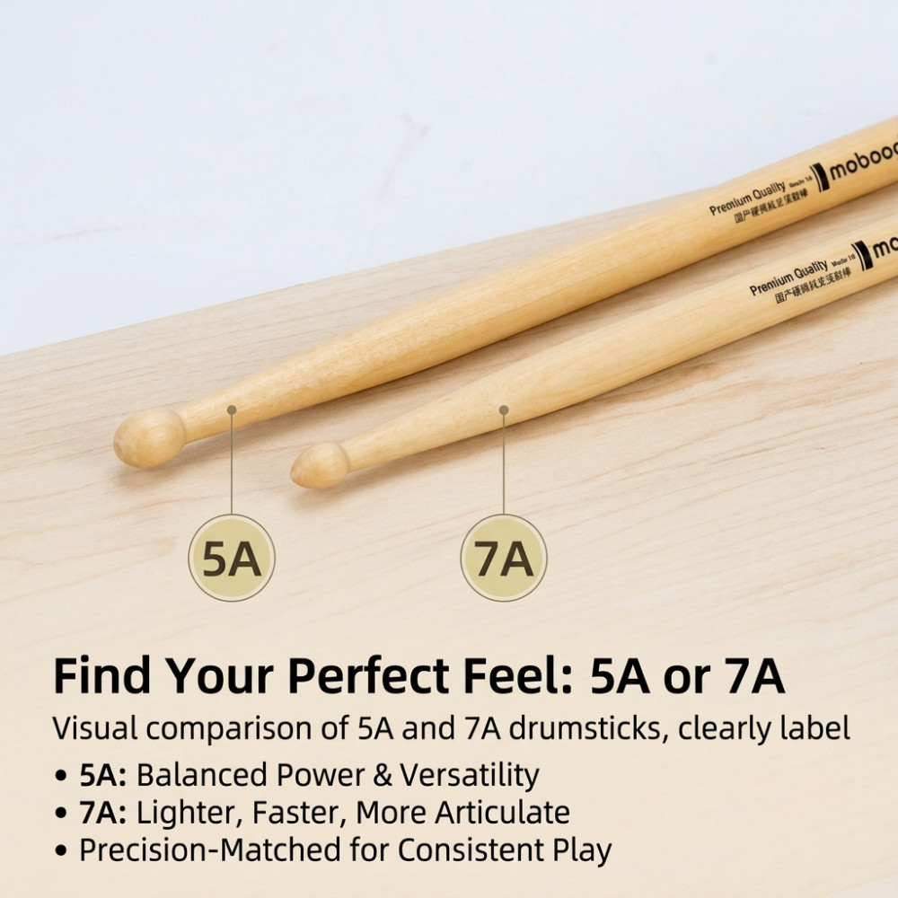 Drum Profesional 5A 7A Walnut  - Musical Instrument Jazz ulasan dan harga