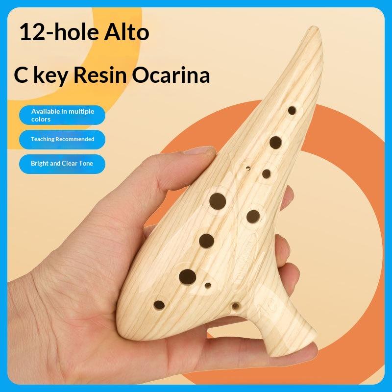 Instrumen Ocarina 12 Lubang Ba - Musical Instrument Qin ulasan dan harga