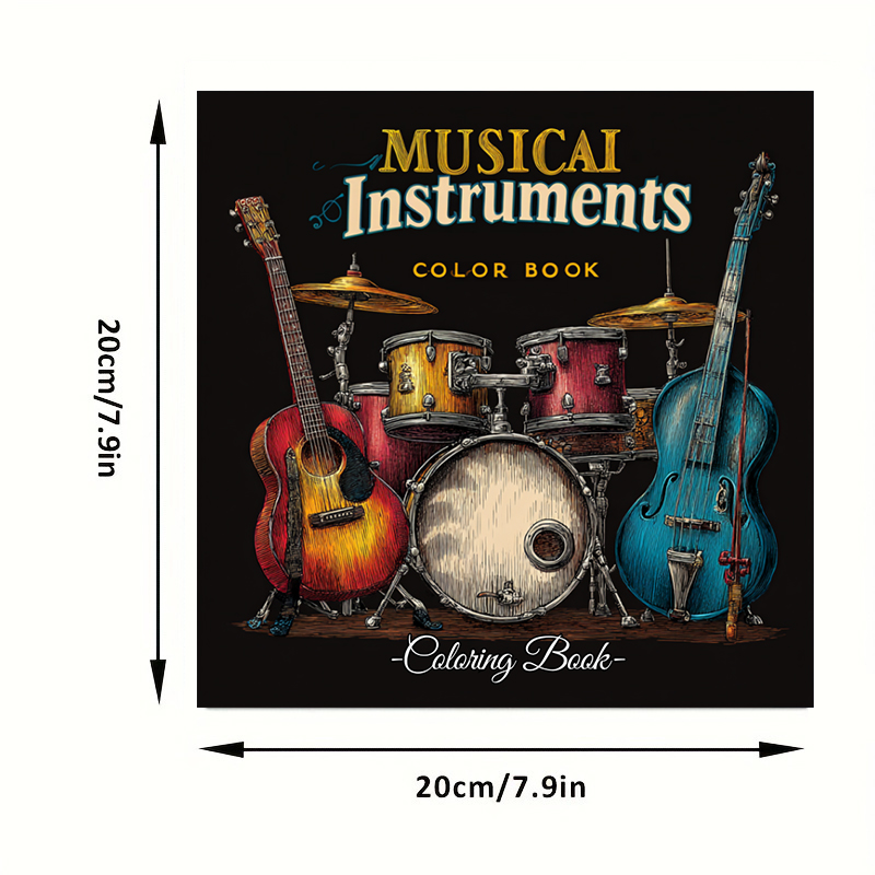Buku Mewarnai Alat Musik 28 Ha - Musical Instrument Coloring Pages ulasan dan harga