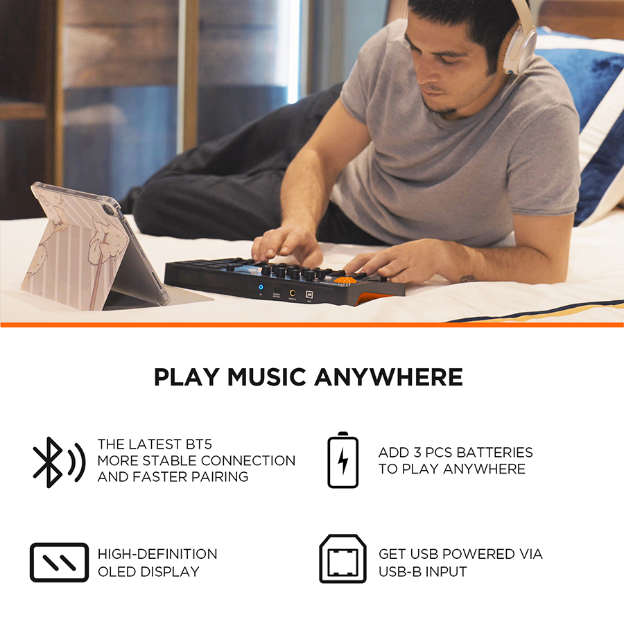 Keyboard MIDI Controller Denga - Musical Instrument Keyboard ulasan dan harga