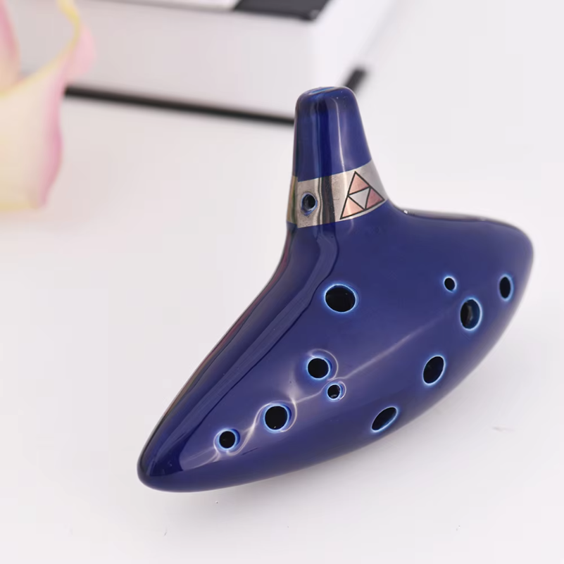 Ocarina 12 Lubang Keramik Alto - Musical Instrument Book ulasan dan harga