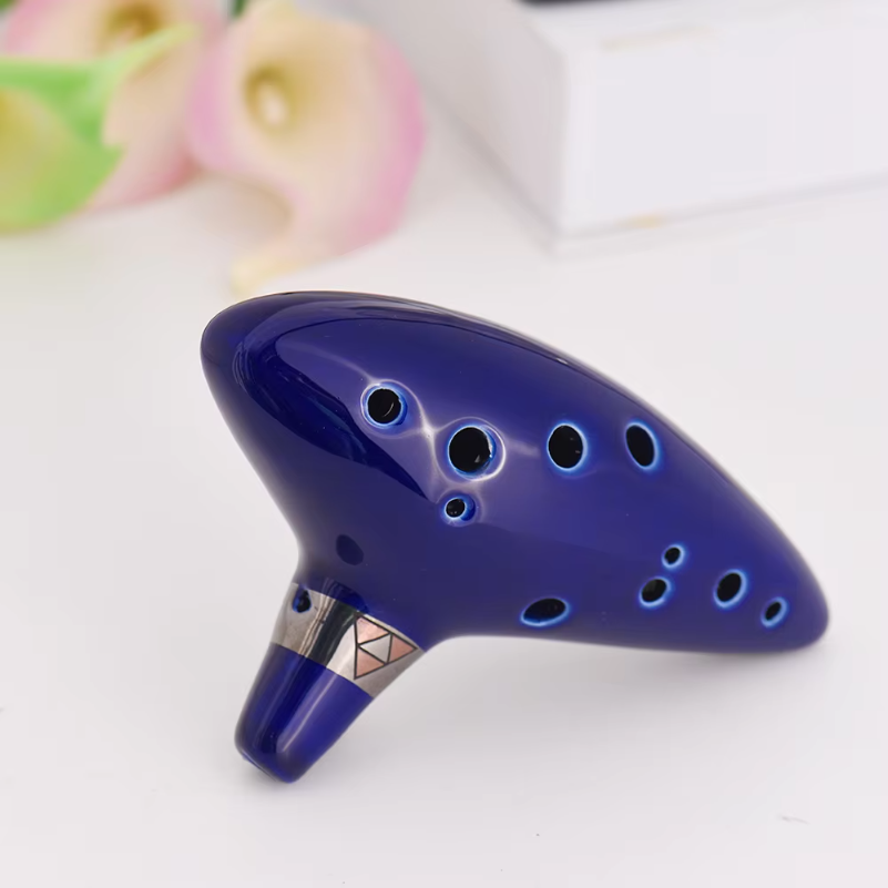 Ocarina 12 Lubang Keramik Alto - Musical Instrument Book ulasan dan harga