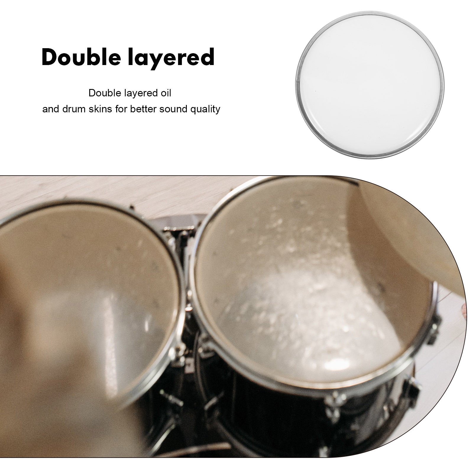 Kulit Drum Lapis Ganda 8 Inci, - Musical Instrument Jazz ulasan dan harga