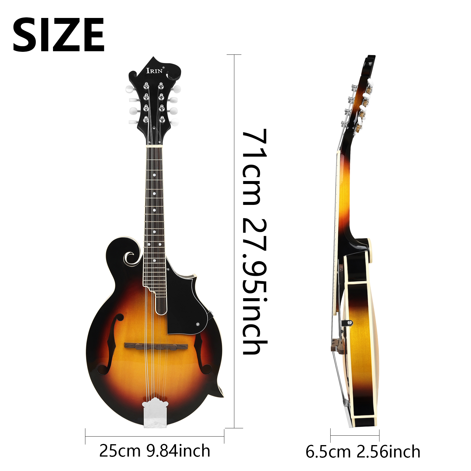 Mandolin 8 Senar Tipe F dari K - Mandolin A Style ulasan dan harga