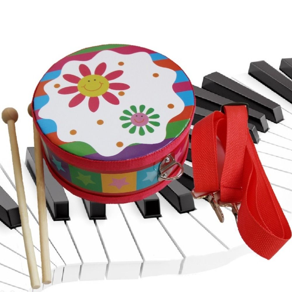Drum Anak-anak Kayu Pola Hewan - Musical Instrument With Hand ulasan dan harga