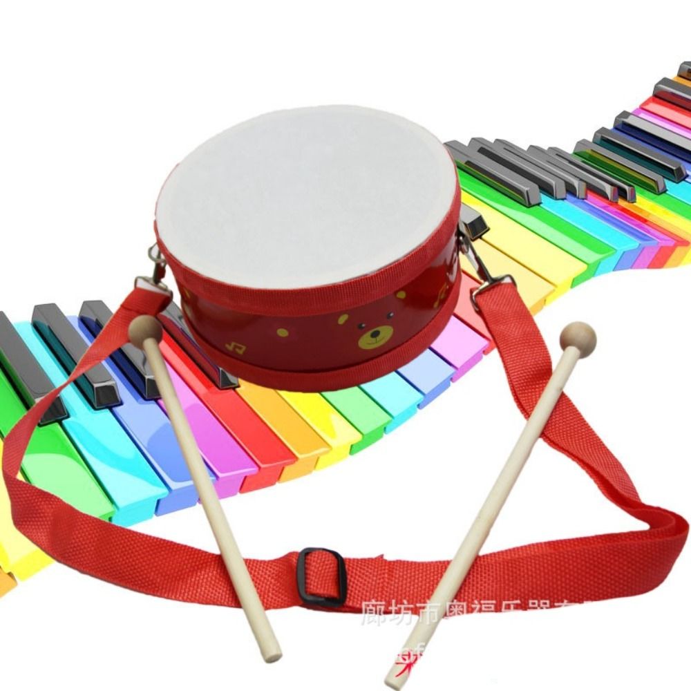 Drum Anak-anak Kayu Pola Hewan - Musical Instrument With Hand ulasan dan harga