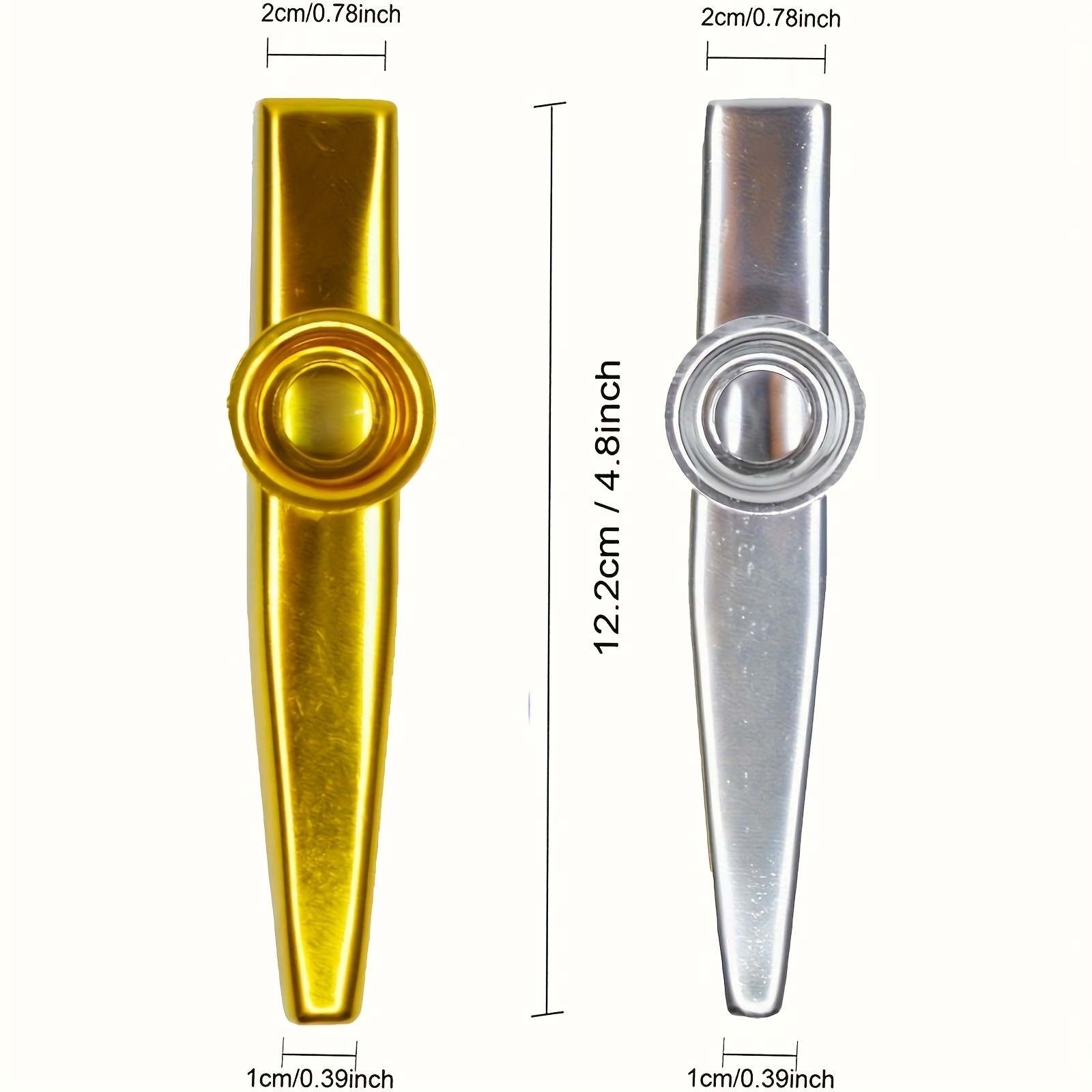 7 Buah Kazoo Logam Desain Sede - Musical Instrument Organ ulasan dan harga