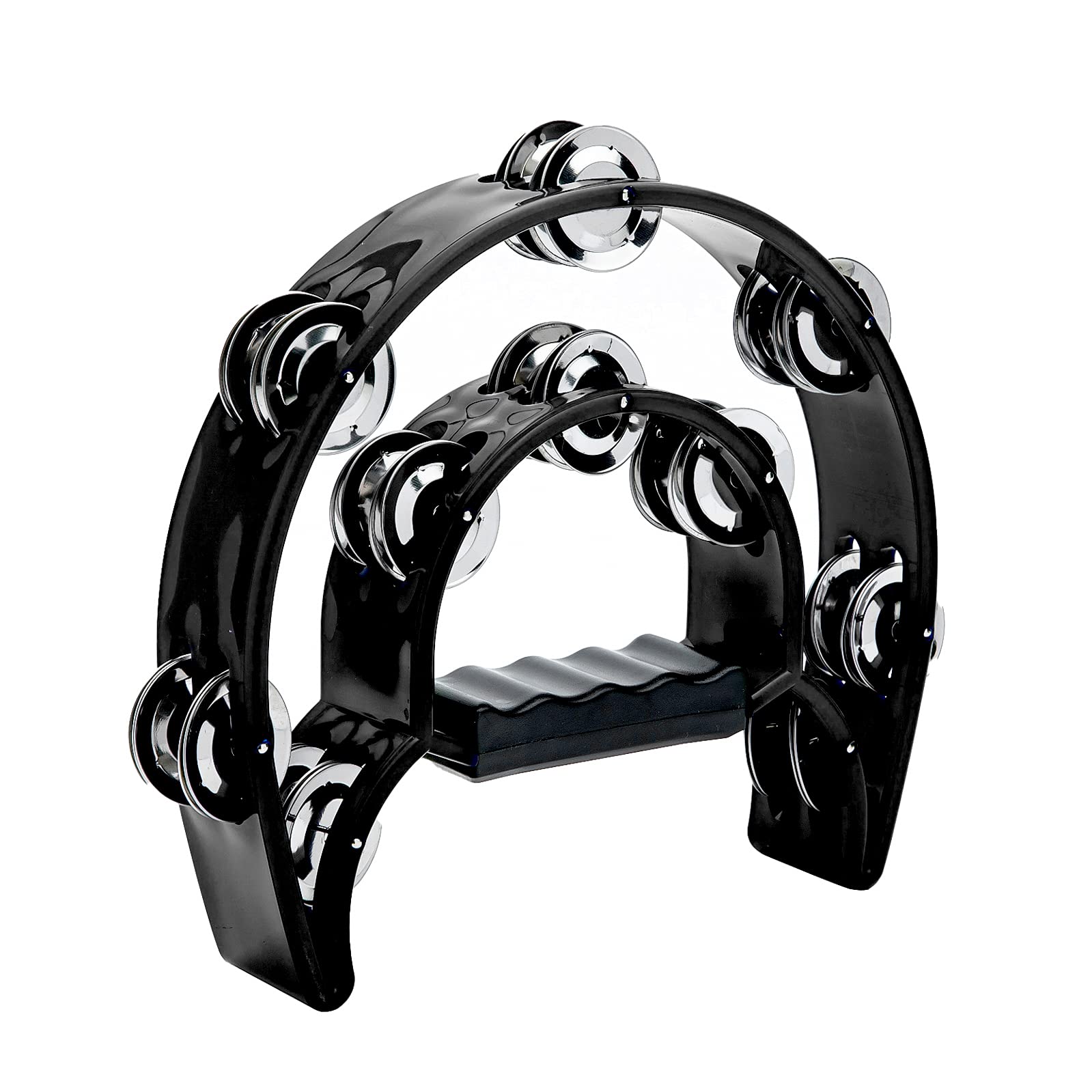 Tamborine Double Row Metal jin - Musical Instrument With Hand ulasan dan harga