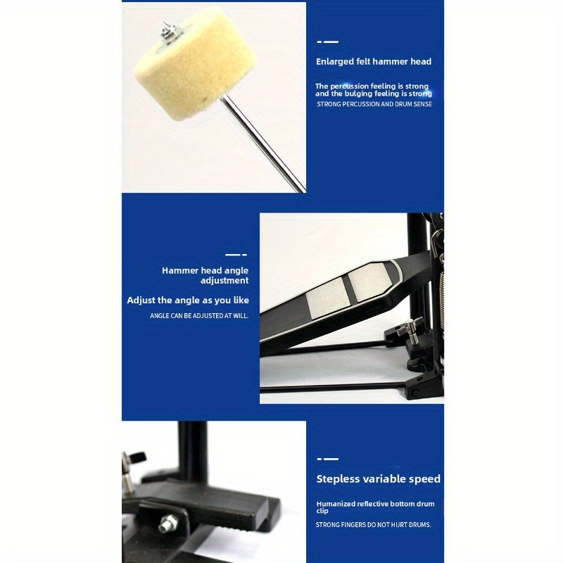 Pedal drum tunggal, pedal kick - Musical Instrument Jazz ulasan dan harga