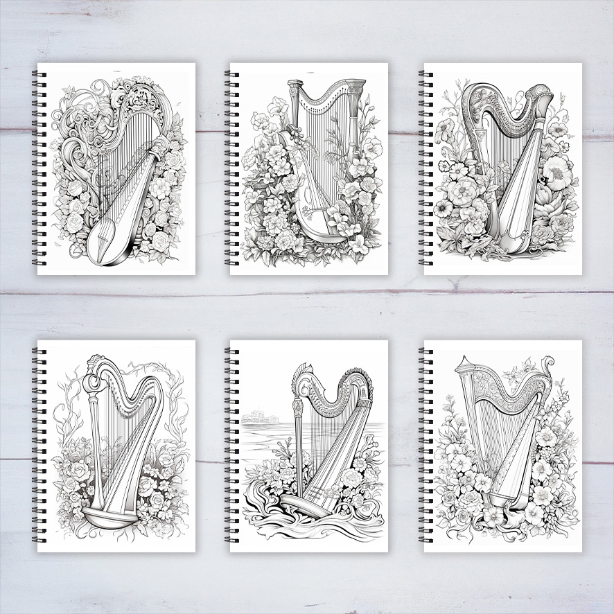 Buku Mewarnai Dewasa Alat Musi - Musical Instrument Coloring Pages ulasan dan harga