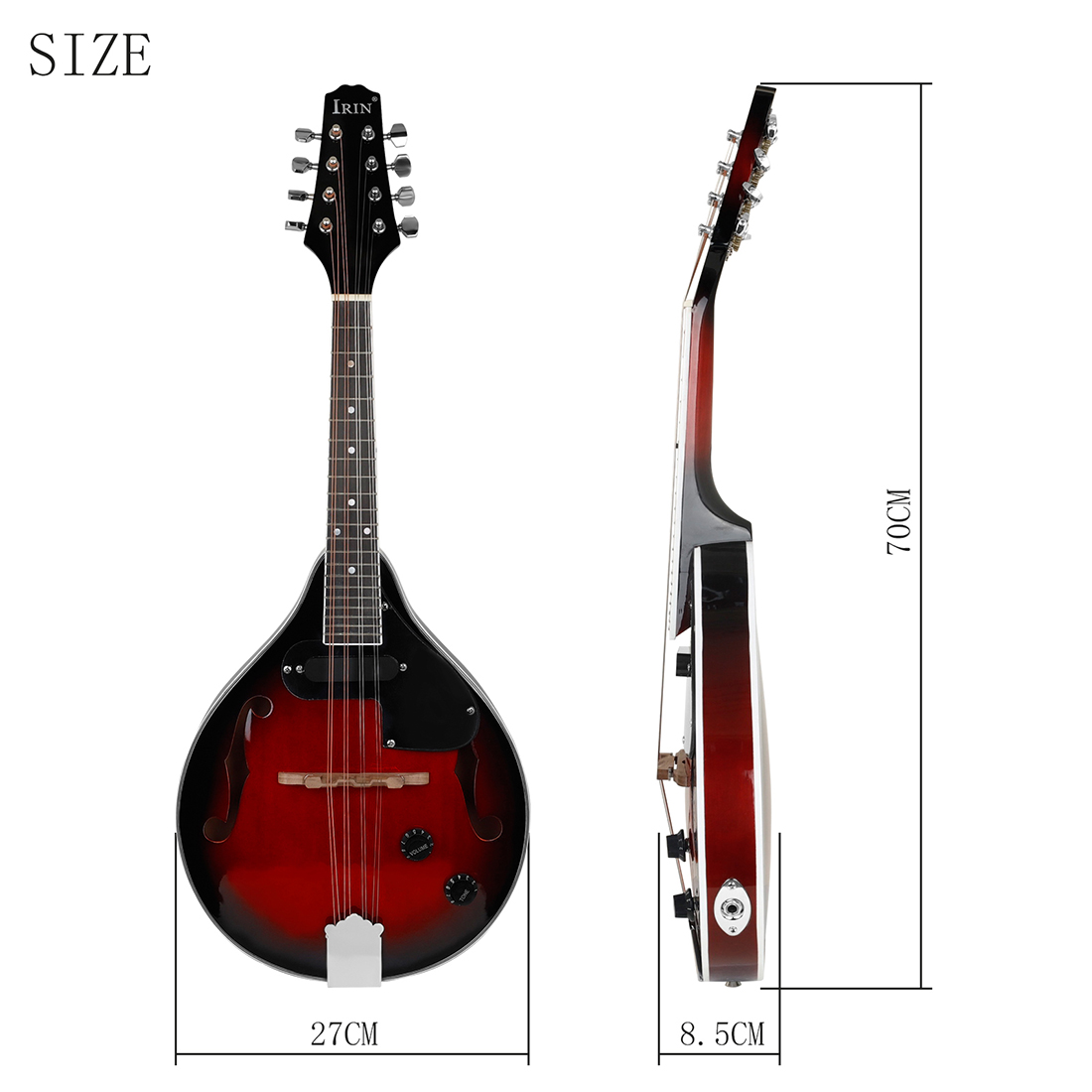 IRIN Set Mandolin Elektrik 8 S - Mandolin A Style ulasan dan harga