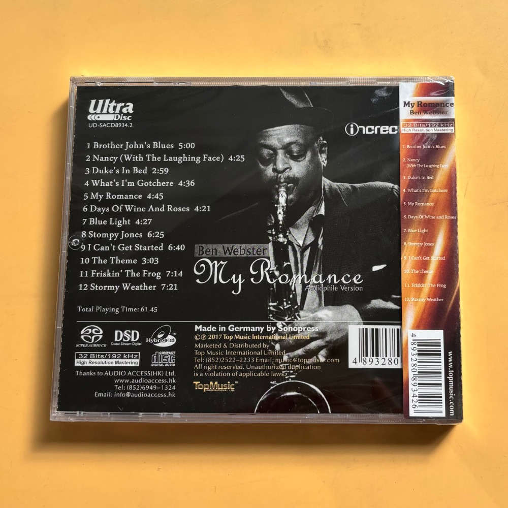 Ben Webster My Romance Jazz CD - Musical Instrument Jazz ulasan dan harga